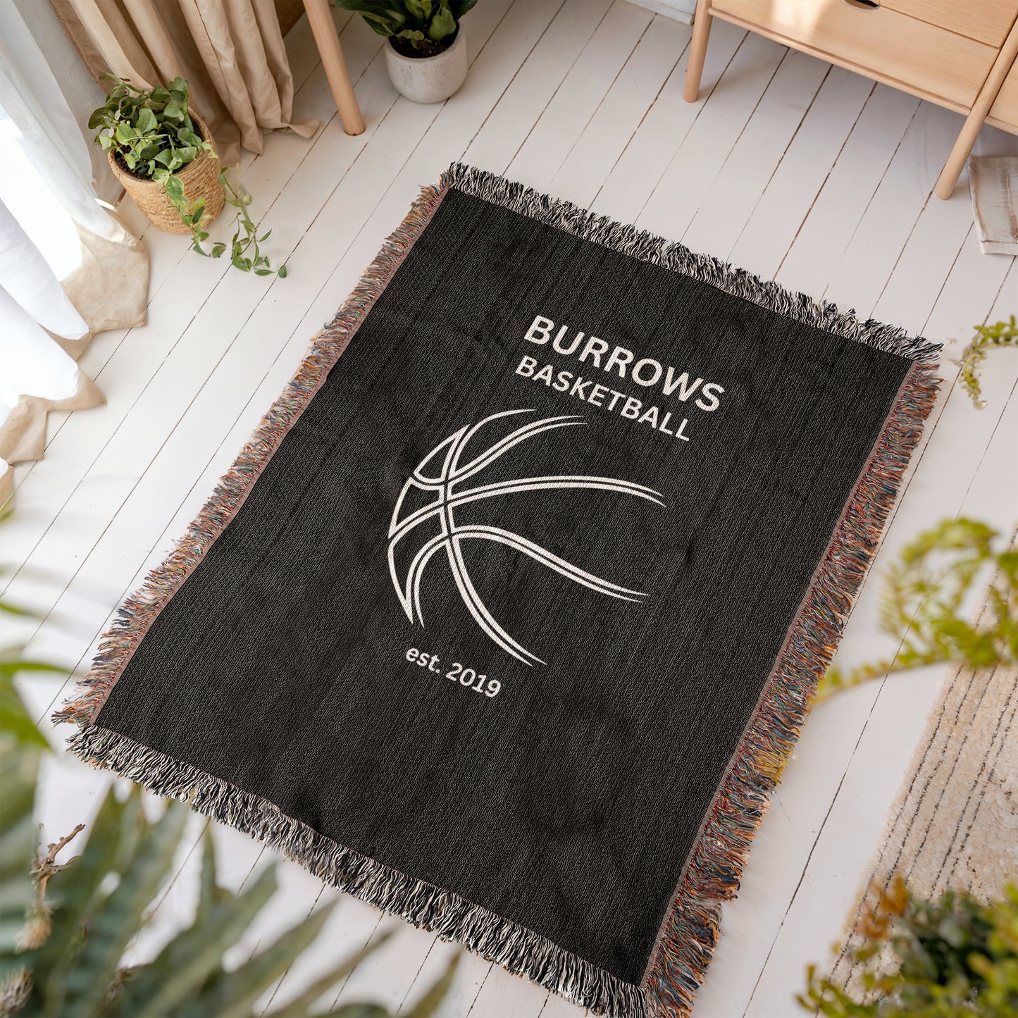 Burrows Basketball Throw Blanket — Special Edition