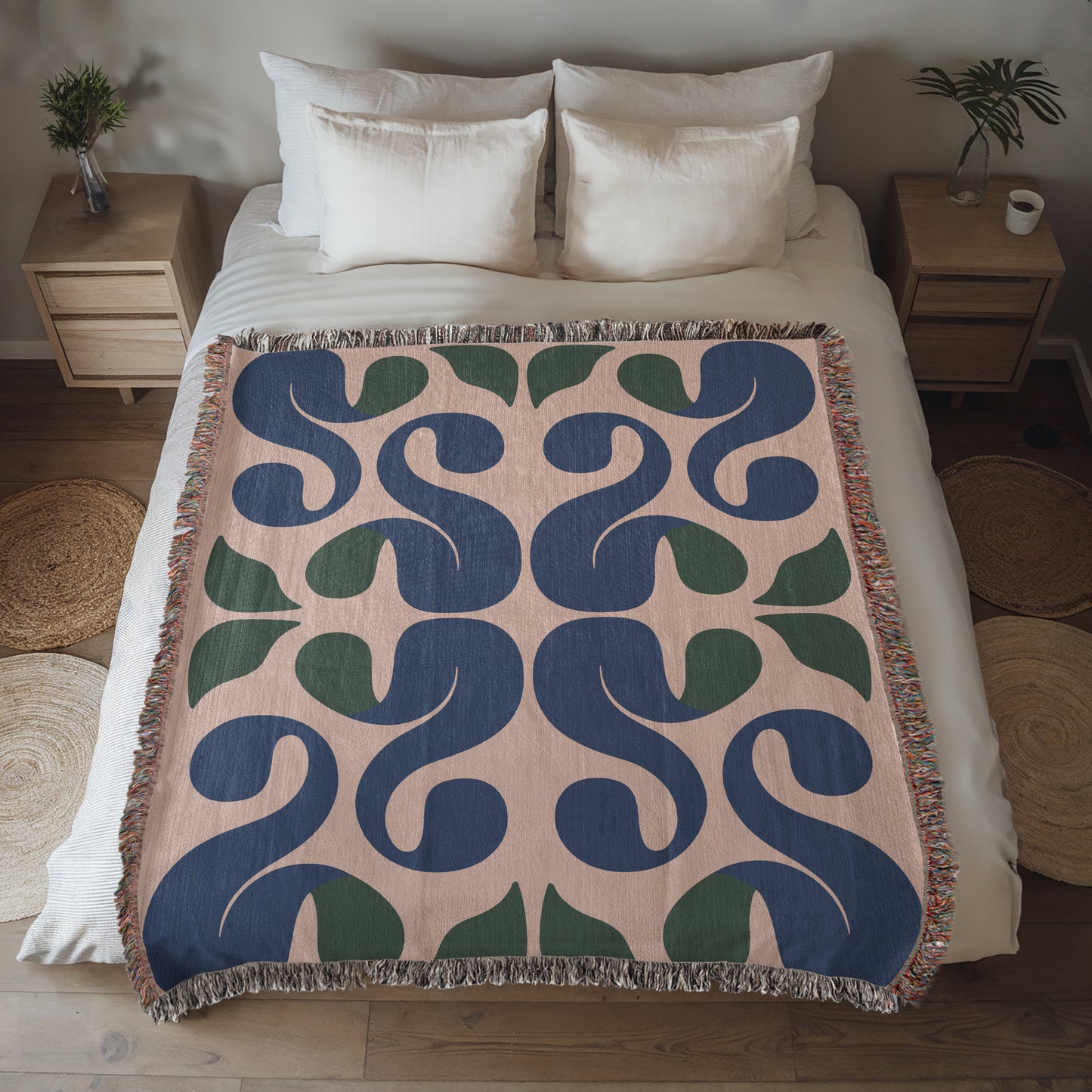 Savanna Scrolls Woven Throw Blanket