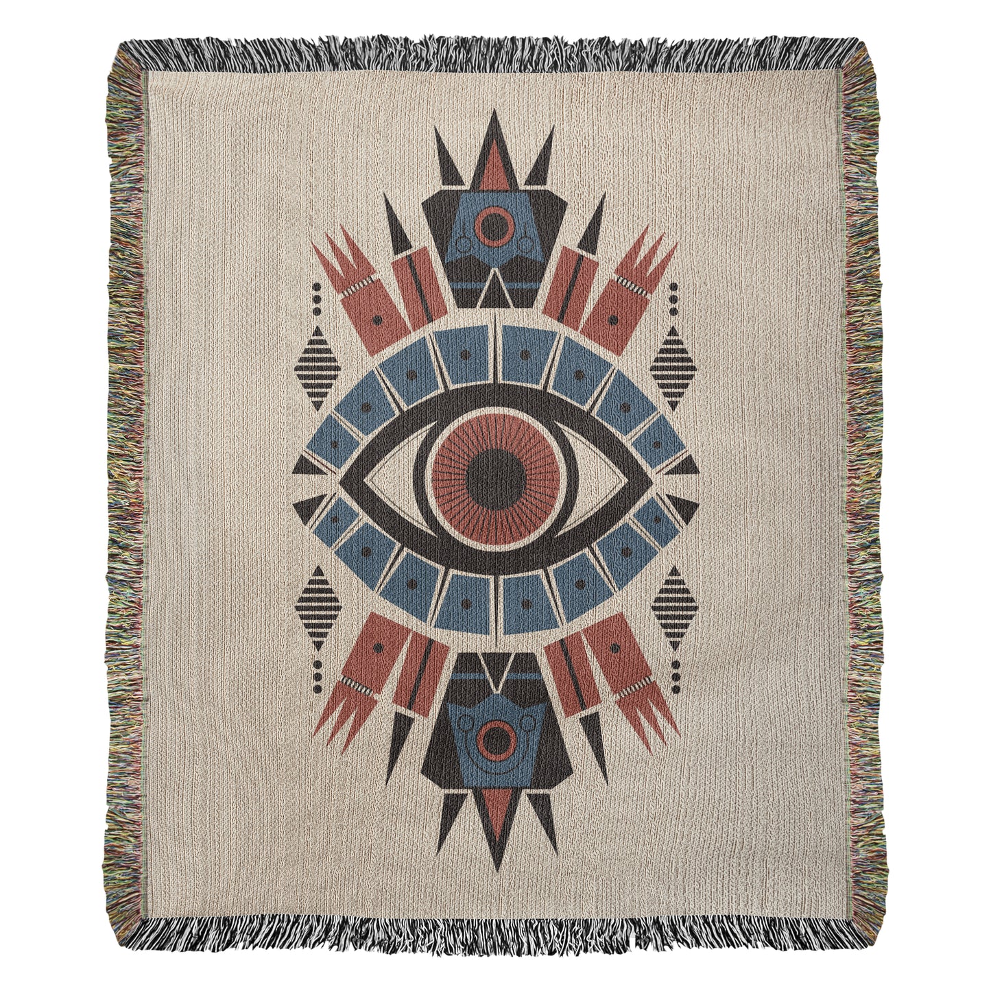 Mystical Eyes Woven Throw Blanket