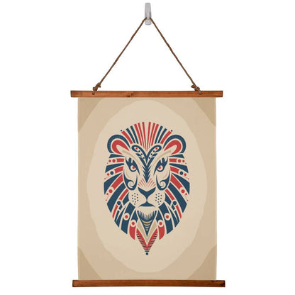 Tribal Lion Hanging Wall Tapestry