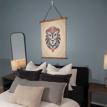 Tribal Lion Hanging Wall Tapestry