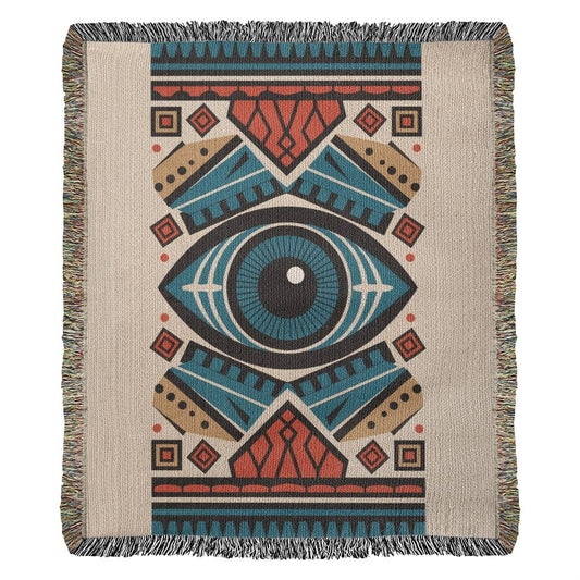 Cozy Third Eye Woven Throw Blanket