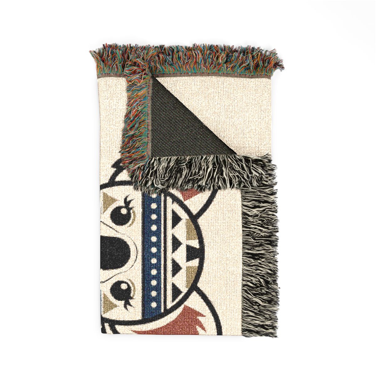 Geometric Koala Woven Throw Blanket
