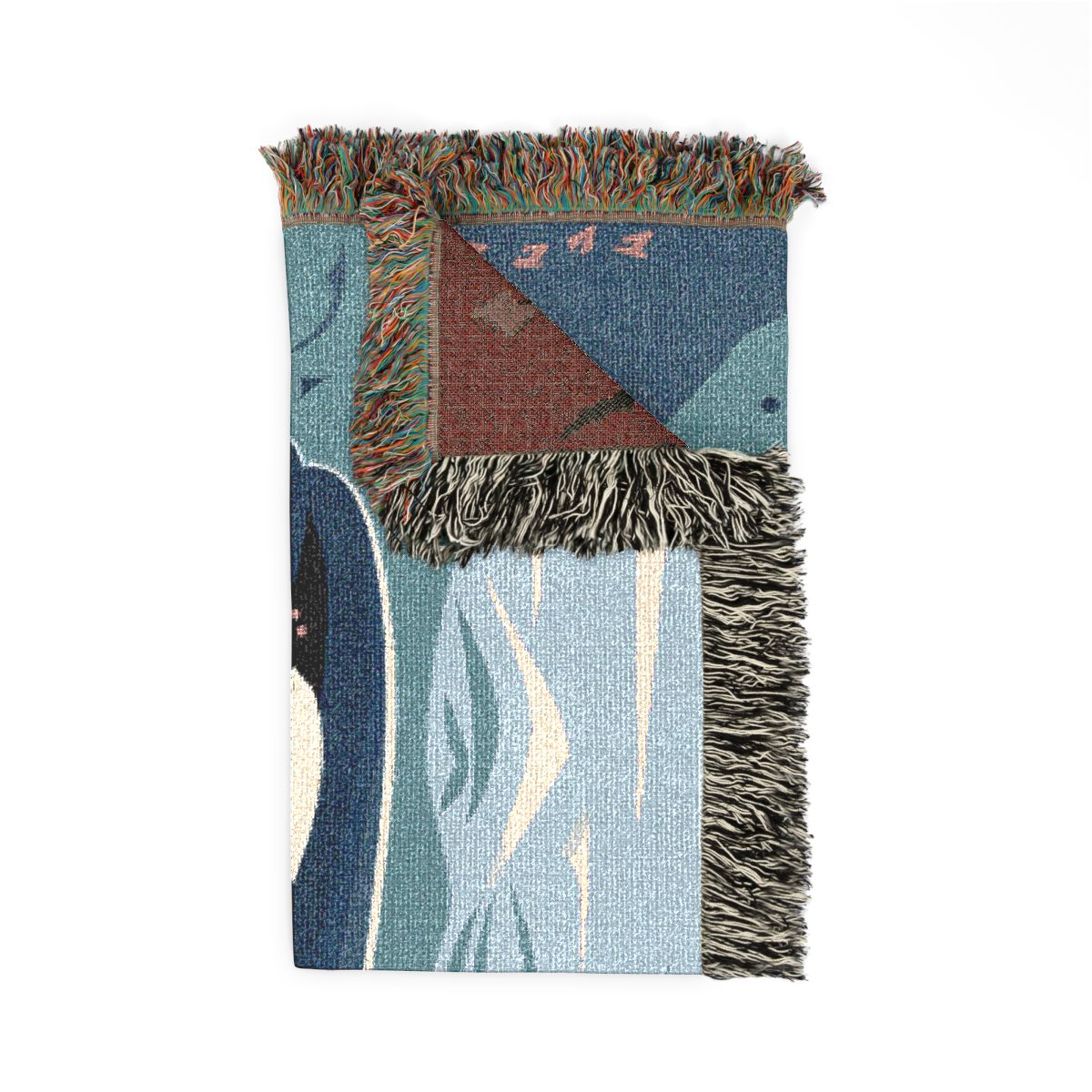Orca Adventure Woven Throw Blanket
