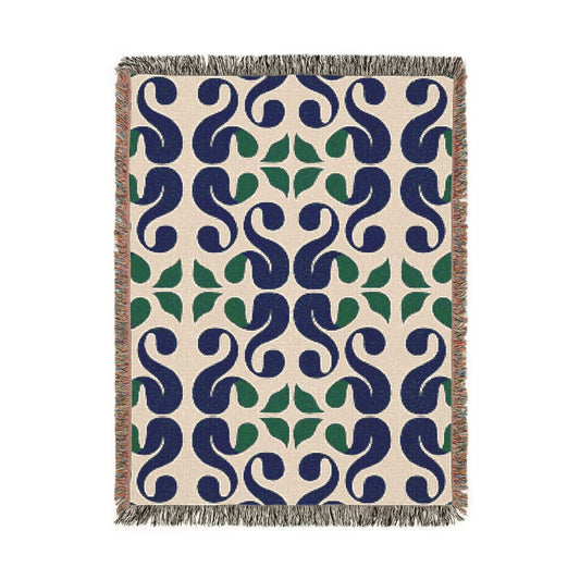 Savanna Scrolls Woven Throw Blanket